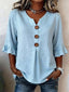 Blouse | Ruffled Sleeves, Button Front Detail 3