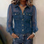 Blouse | Sheer Puff Sleeves, Button Front Closure 1
