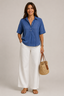 Blouse | V-Neck, Short Sleeves, Fluid Silhouette 6