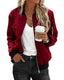 Bomber Jacket | Zip-Front Closure, Ribbed Trim 1