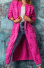 Cardigan Sweater | Long Open-Front, Pom-Pom Knit Texture 1