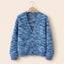 Cardigan | Open-Front, Striped Knit, Long Sleeve 3