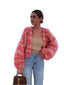 Cardigan | Open-Front, Textured Knit, Long Sleeve 0