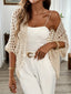 Cardigan | Open Front Design, Short Wide Sleeves 1