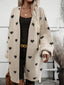 Cardigan | Oversized Fit, Longline Heart Print Knit 2