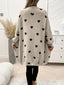 Cardigan | Oversized Fit, Longline Heart Print Knit 3