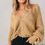 Cardigan | Oversized Fit, V-Neckline, Balloon Sleeves 1