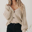 Cardigan | Oversized Fit, V-Neckline, Balloon Sleeves 2