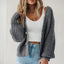 Cardigan | Oversized Fit, V-Neckline, Balloon Sleeves 4