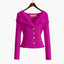 Cardigan | Ribbed Knit, Off-Shoulder Wide Collar 5