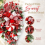 Peppermint Christmas Door Swag with Candy Cane Details
