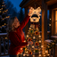 Polar Bear Cascading Christmas Light Decoration