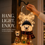 Polar Bear Cascading Christmas Light Decoration