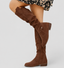 Women’s Knee High Slouch Boots with Ankle Strap