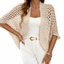 Women’s Open Front Crochet Knit Cardigan