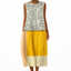Women’s Sleeveless Polka Dot Colorblock Midi Dress
