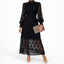 Women's Puff Sleeve High Neck Dress