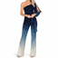 Women's One-Sleeve Retro Jumpsuit