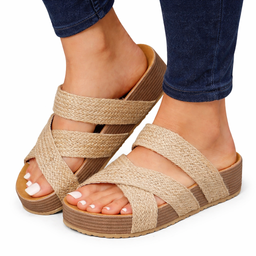 Women’s Cushioned  Sandals with Elastic Straps