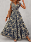 Women's Boho V-Neck Maxi Dress