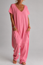 Women's Loose Fit with Pockets Jumpsuit