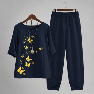 Women's Fitted Pants Loungewear Set