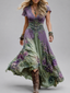 Women's  V-Neckline Maxi Dress