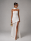 Women's High Neck Maxi Dress with Side Slit