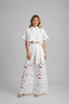 Women's Floral Cut-Out Two-Piece Set