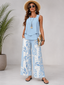 Women's Botanical Print Two-Piece Set