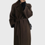 Women’s Belted Wool Blend Longline Overcoat