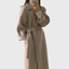 Women’s Belted Wool Blend Longline Overcoat