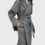 Women’s Belted Wool Blend Longline Overcoat