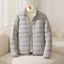 Coat | Lightweight Quilted Puffer, Stand Collar 4