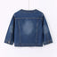 Denim Jacket | Cropped Silhouette, Collarless Neckline 2