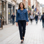 Denim Jacket | Oversized Rounded Collar, Cropped Silhouette 2