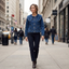 Denim Jacket | Oversized Rounded Collar, Cropped Silhouette 3