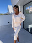 Dress Set | Form-Fitting Dress, Casual Sweatshirt 1