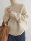 Elegant Women's Turtleneck Sweater - Warmth, Style & Comfort in Grey 1