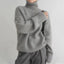 Elegant Women's Turtleneck Sweater - Warmth, Style & Comfort in Grey 5