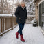 Frostbella Mid-Calf Quilted Snow Boots for Women - Insulated Winter Boots with Side Zipper and Durable Traction 2