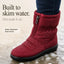Frostbella Mid-Calf Quilted Snow Boots for Women - Insulated Winter Boots with Side Zipper and Durable Traction 3