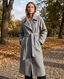 Women’s Belted Wool Blend Longline Overcoat