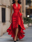 Gown | Plunging Halter Neckline, High-Low Hemline 13