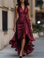 Gown | Plunging Halter Neckline, High-Low Hemline 6