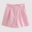 High-Waist Shorts | Front Pleats, Structured Silhouette 0