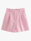 High-Waist Shorts | Front Pleats, Structured Silhouette 1