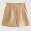 High-Waist Shorts | Front Pleats, Structured Silhouette 2