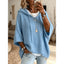 Hooded Jumper | Relaxed Fit, Waffle Texture, Black 0