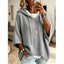 Hooded Jumper | Relaxed Fit, Waffle Texture, Black 2